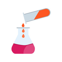 Pouring Chemical Vector Icon