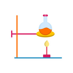 Experiment on Heat Vector Icon