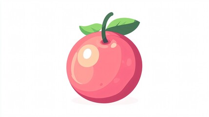 Vibrant Cherry Fruit Icon Vector for Design Projects