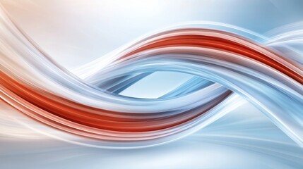 Abstract Swirling Blue Red Curves Flowing Lines Background Design