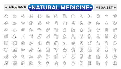 Natural medicine outline icon related to food oil, olive, rapeseed, canola, sunflower, palm, ghee, peanut, coconut, sesame, cook, oil, bottle, corn, Medicine, medication. Editable stroke outline icon.