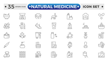 Natural medicine outline icon related to food oil, olive, rapeseed, canola, sunflower, palm, ghee, peanut, coconut, sesame, cook, oil, bottle, corn, Medicine, medication. Editable stroke outline icon.