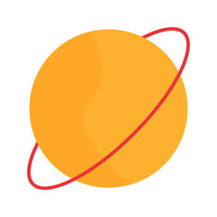 Saturn Vector Icon