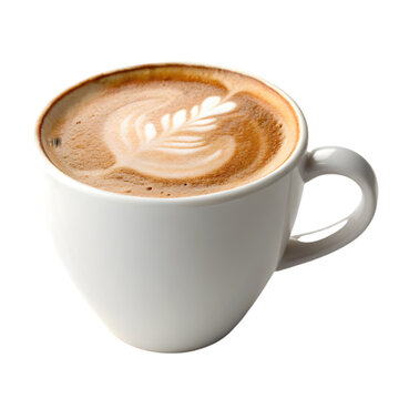 latte isolated on white background