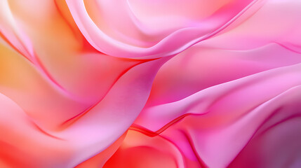 Obraz premium 3d glossy fabric pattern with vibrant flowing semi-transparent layers. Zephyrous. Illustration