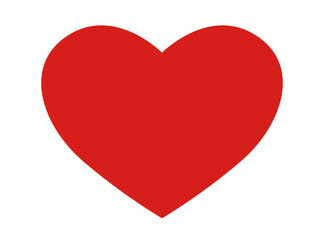 Heart icon isolated on white background. Romantic vector illustration for Valentine's Day	