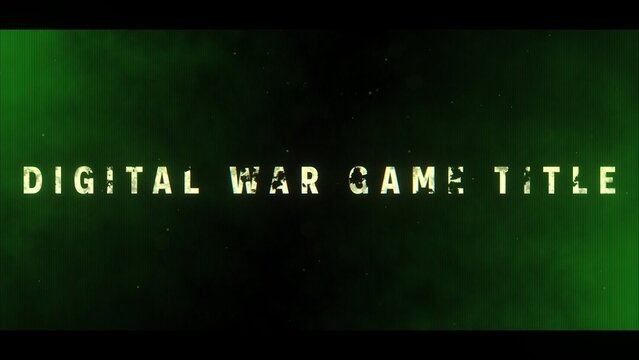 Digital Gaming Grungy Particles Title Intro