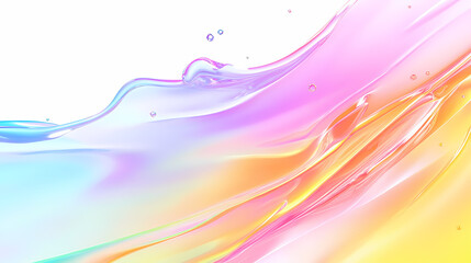 Obraz premium A rainbow colored liquid splash on a white background. Zephyrous. Illustration