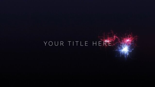 Digital Grid Motherboard Computer Title Intro