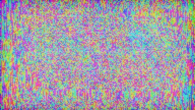 Digital Noise Colorful Pixels Animated Background