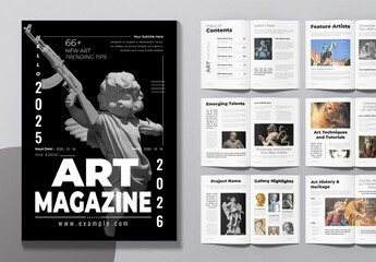 Art Book Magazine Template