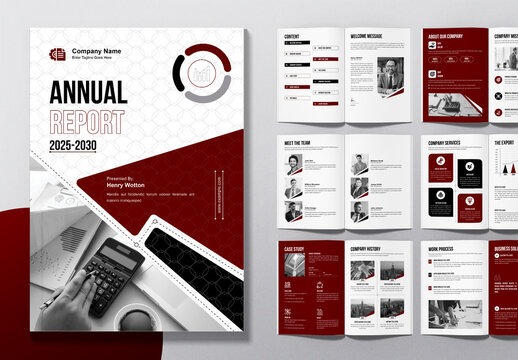 Annual Report Template Layout
