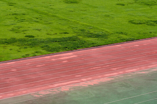 Outdoor sports field Athletics track