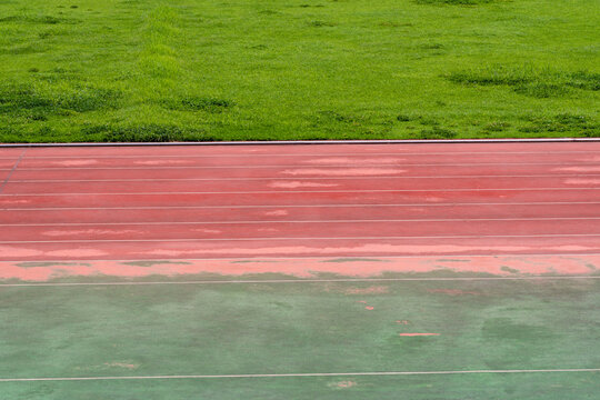Outdoor sports field Athletics track