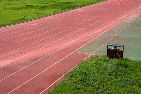 Outdoor sports field Athletics track