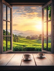 Obraz premium view from the window