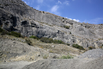 rock in the mountains