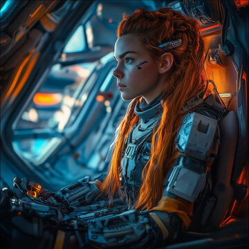 Hyperrealistic Photography Aloy Horizon Zero Woman