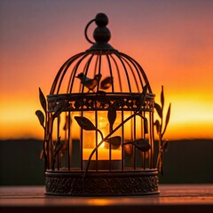 bird in cage