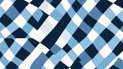 Blue Checkered Seamless Background for Graphic Designers and Artists