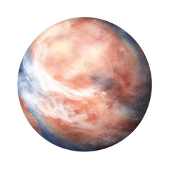 Obraz premium Artistic Depiction Of An Exoplanet With Swirling Clouds