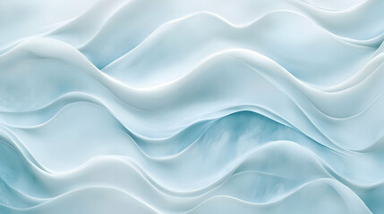 Obraz premium Abstract Blue Waves: Serene Background of Flowing Lines and Soft Curves