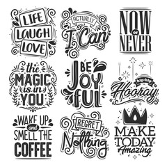 Empowering Motivational Quotes Illustrated in Beautiful Lettering