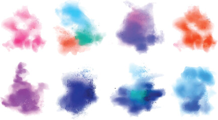 abstract watercolor paint splashes background