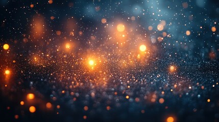 Fototapeta premium Abstract glowing particles background.