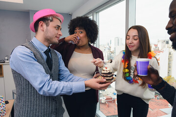 funny moment in the office during birthday party