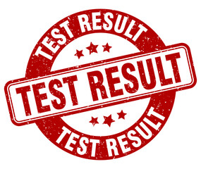 TEST RESULT stamp