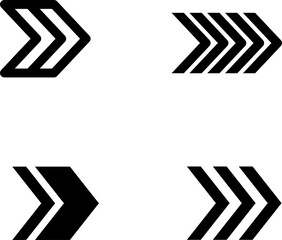 Arrow icon vector set collection. Arrows symbol in several styles