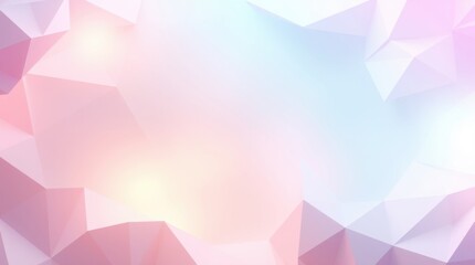 Obraz premium Pastel abstract geometric background, soft pink and blue tones