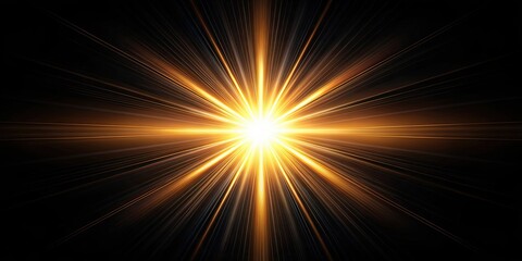 Golden Radiance Abstract Starburst Background for Design Projects