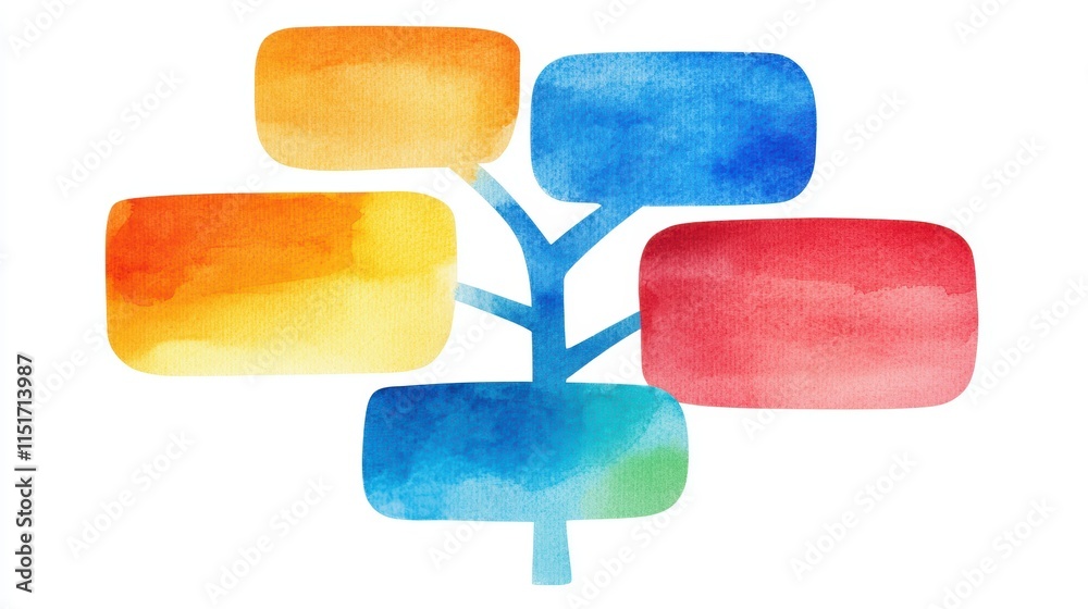 Poster natural language conversation flow chart for ai interaction design