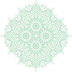 Beautiful flower art and mandala vector design