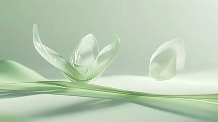 Graceful Green Glass Waves