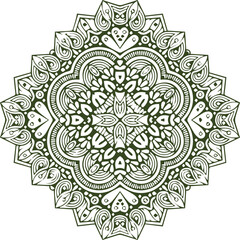 Beautiful flower art and mandala vector design