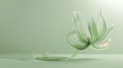 Graceful Green Glass Waves