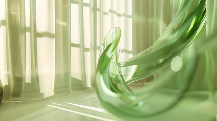 Graceful Green Glass Waves