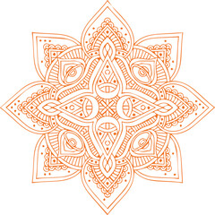Beautiful flower art and mandala vector design
