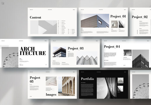 Architecture Portfolio Presentation Layout