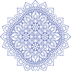 Beautiful flower art and mandala vector design