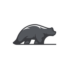 bear walking vector