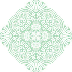 Beautiful flower art and mandala vector design