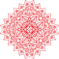Beautiful flower art and mandala vector design