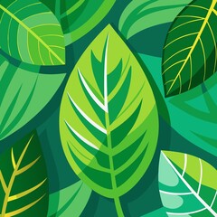 Green Leaf Texture Background