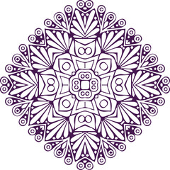 Beautiful flower art and mandala vector design
