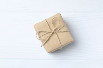 Beautiful gift box on white background 