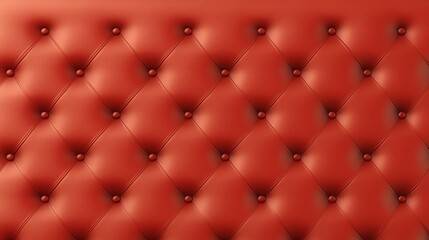 Detailed texture of red leather upholstery with buttoned pattern, creating a luxurious and elegant background.
